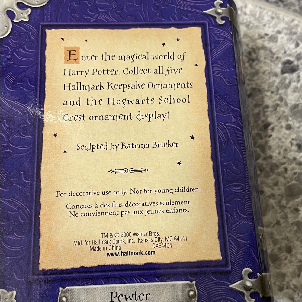 Hallmark Harry Potter Keepsake ornament Hogwarts charms set of 6 Ornaments NEW - Picture 3 of 4